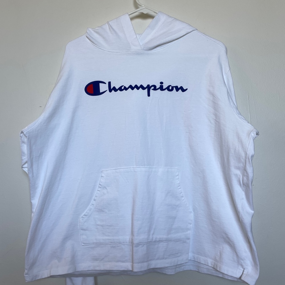 White Champion Hoodie